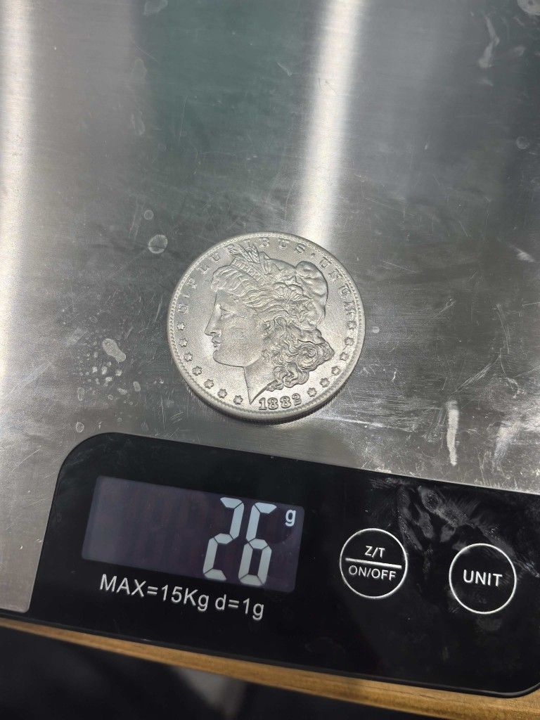 1884 CC Morgan Dollar 1 USD silver coin