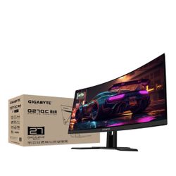 GIGABYTE - G27QC A 27" LED Curved QHD FreeSync Premium Gaming Monitor with HDR (HDMI, DisplayPort, USB) - Black