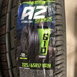 Brand New Tires (1) Atturo AZ610 (225/65R17) (Single) ($95)