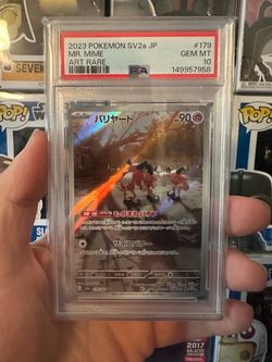 Mr. Mime Art Rare 2023 Pokemon SV2a Japanese PSA 10