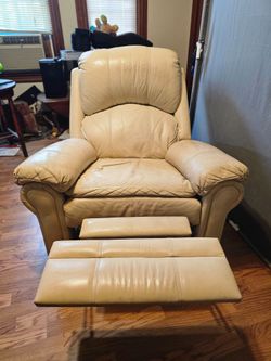 Leather Recliner Swivel Rocking chair