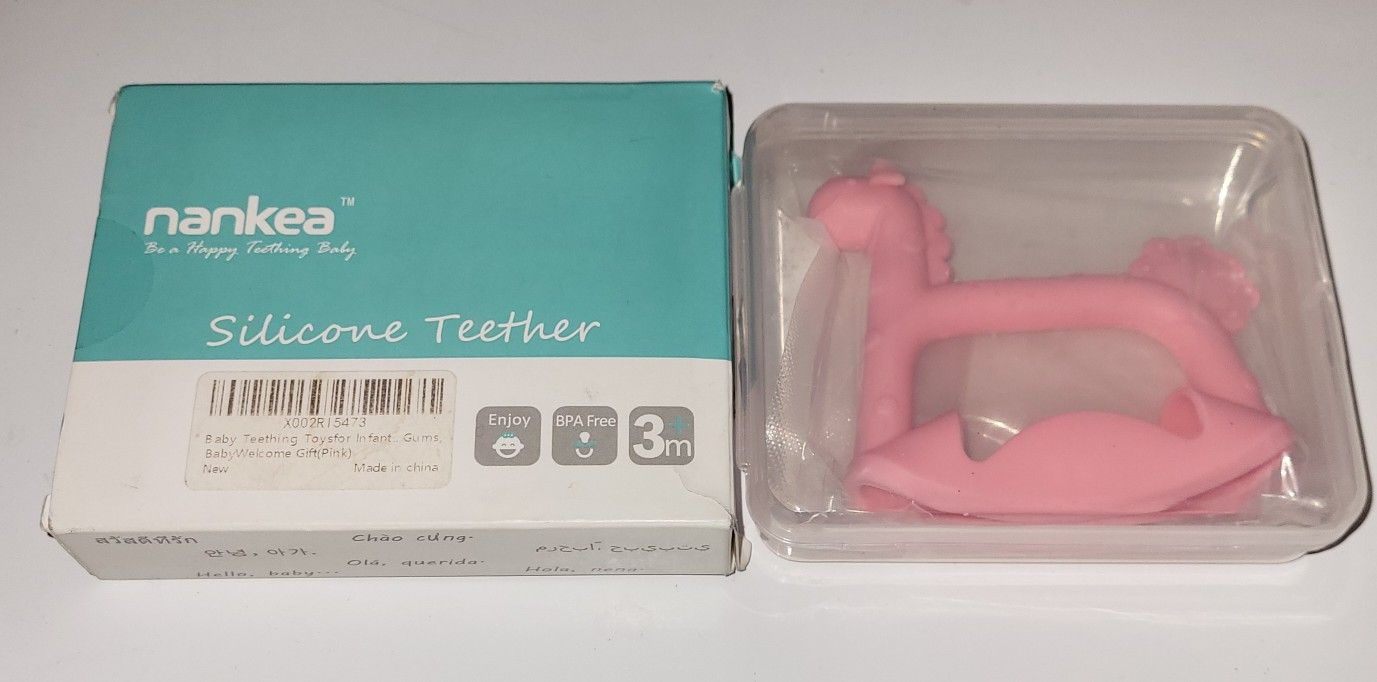 Silicone Baby Teether Toy By Nankea, NEW