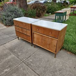 Town-Set by Morris Mid Century Low Boy Dressers