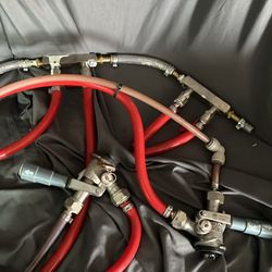 Keg taps 3 And 3 spliter Valves hardware co2 tank and2  kegs