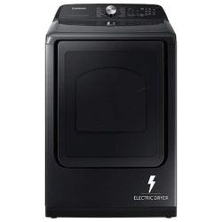 Dryer in Brushed Black with Steam Sanitize+