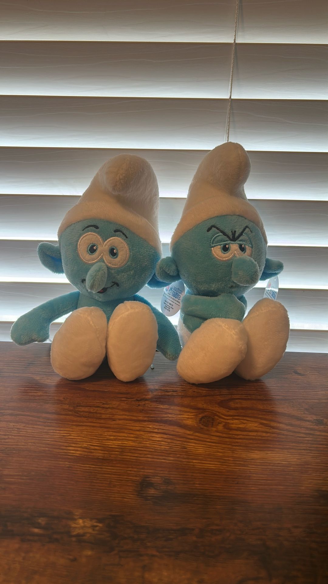 Clumsy And Grouchy Smurf Plushies