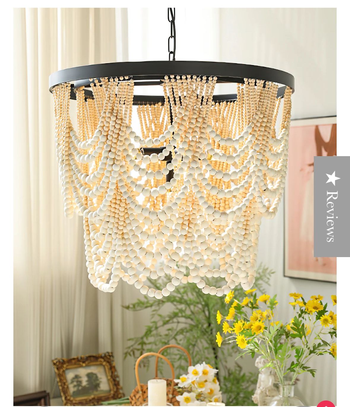 Pottery Barn Amelia chandelier