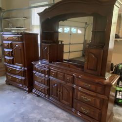 Dresser With Mirror + Chest