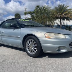 2003 CHRYSLER SEBRING CONVERTIBLE* ONLY 70,000 MILES*ONE OWNER CLEAN*  ONE OWNER  FLORIDA GARAGED CAR  ONLY 70,000 MILES  ICE COLD AC  CONVERTIBLE TOP