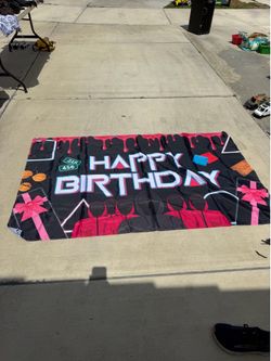 Squid games party banner