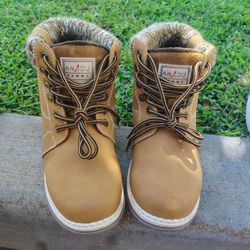 ANJOUFEMME Tan, Winter Boots 7.5