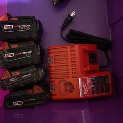 Milwaukee Batteries And Charger