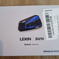 SINGLE LX- B4FM Motorcycle Helmet Bluetooth Headset

