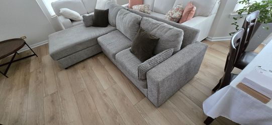 Gray sectional sofa