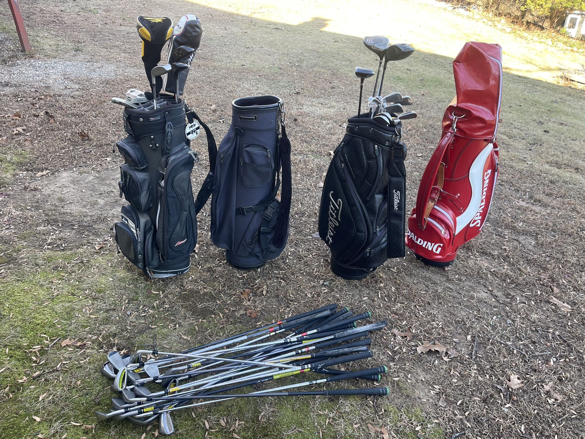 golf bag clubs irons drivers den caddy