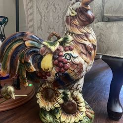 Ceramic Rooster.Thanks Giving Decoration