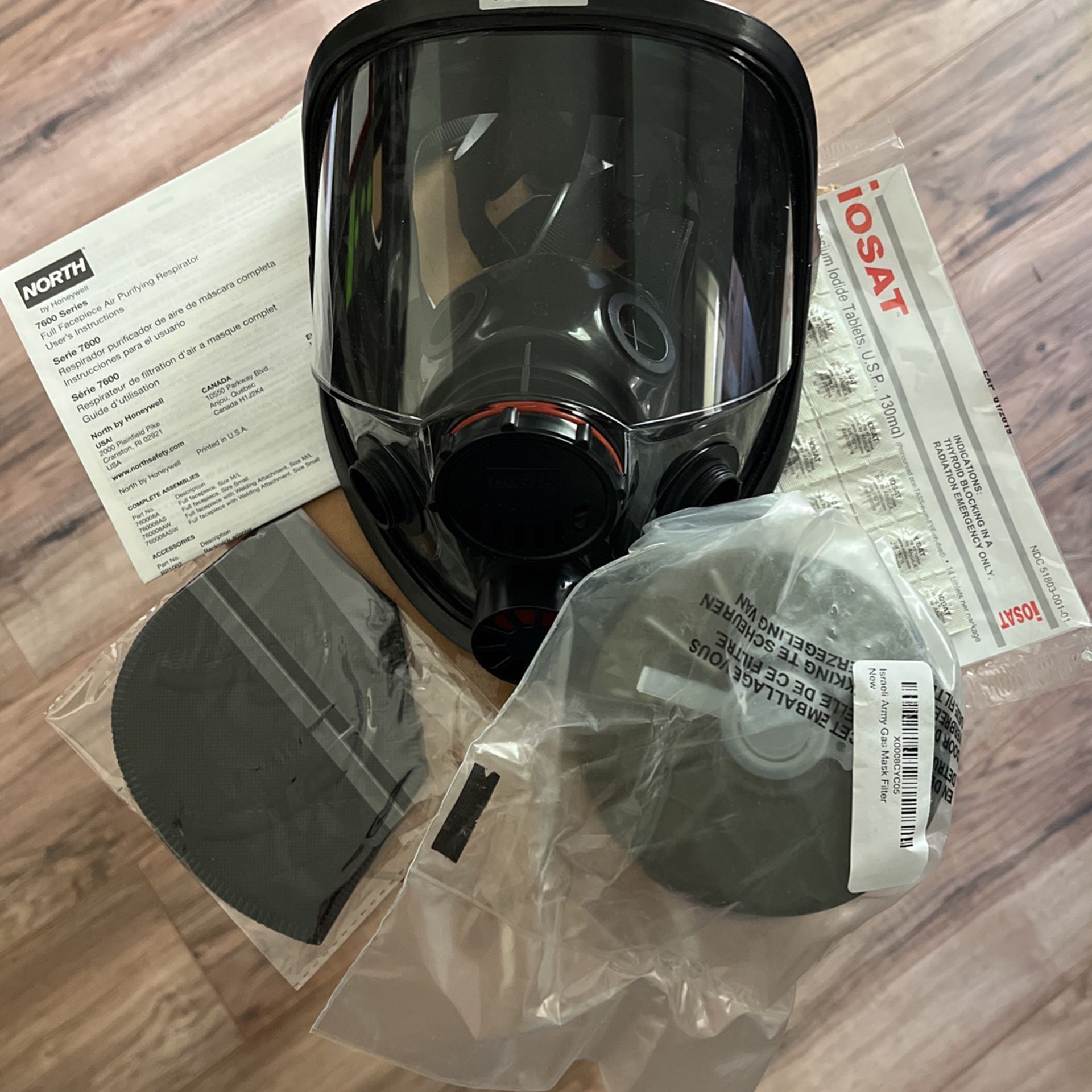 HONEYWELL 7600 Series FULL FACEPIECE AIR PURIFYING RESPIRATOR NEW NEVER ISED