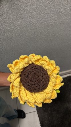 sunflower eternal crochet rose