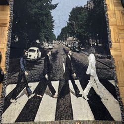 The Beatles Abbey Road Collectors Item Blanket Rug Barn 53X65