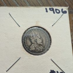 1906 Canada Silver Dime Coin