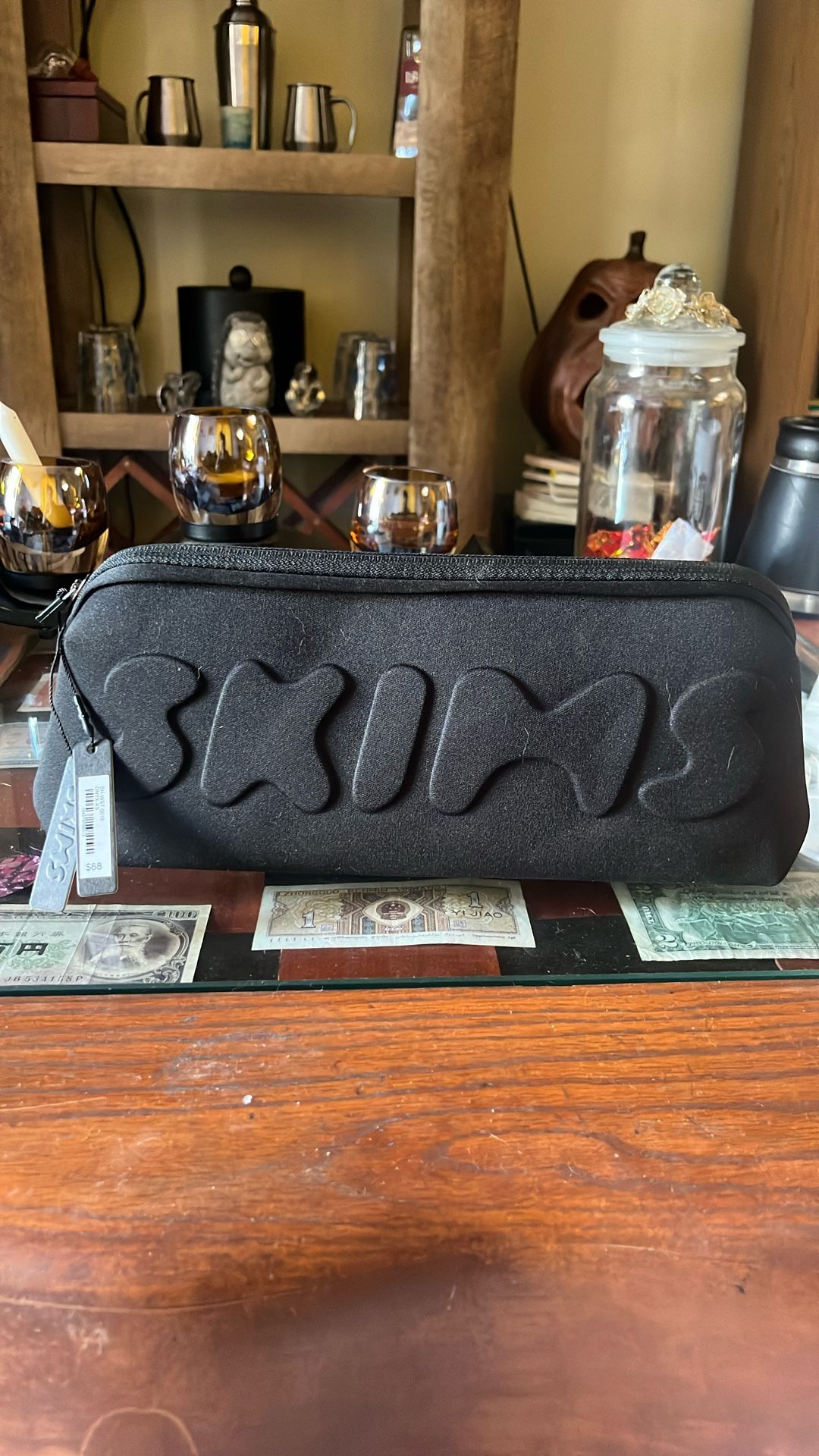 New Skims Black Make Up Bag
