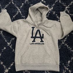 Vintage Hill Made USA LA Los Angeles Gray Heavy Hoodie Size XS Sweatshirt 