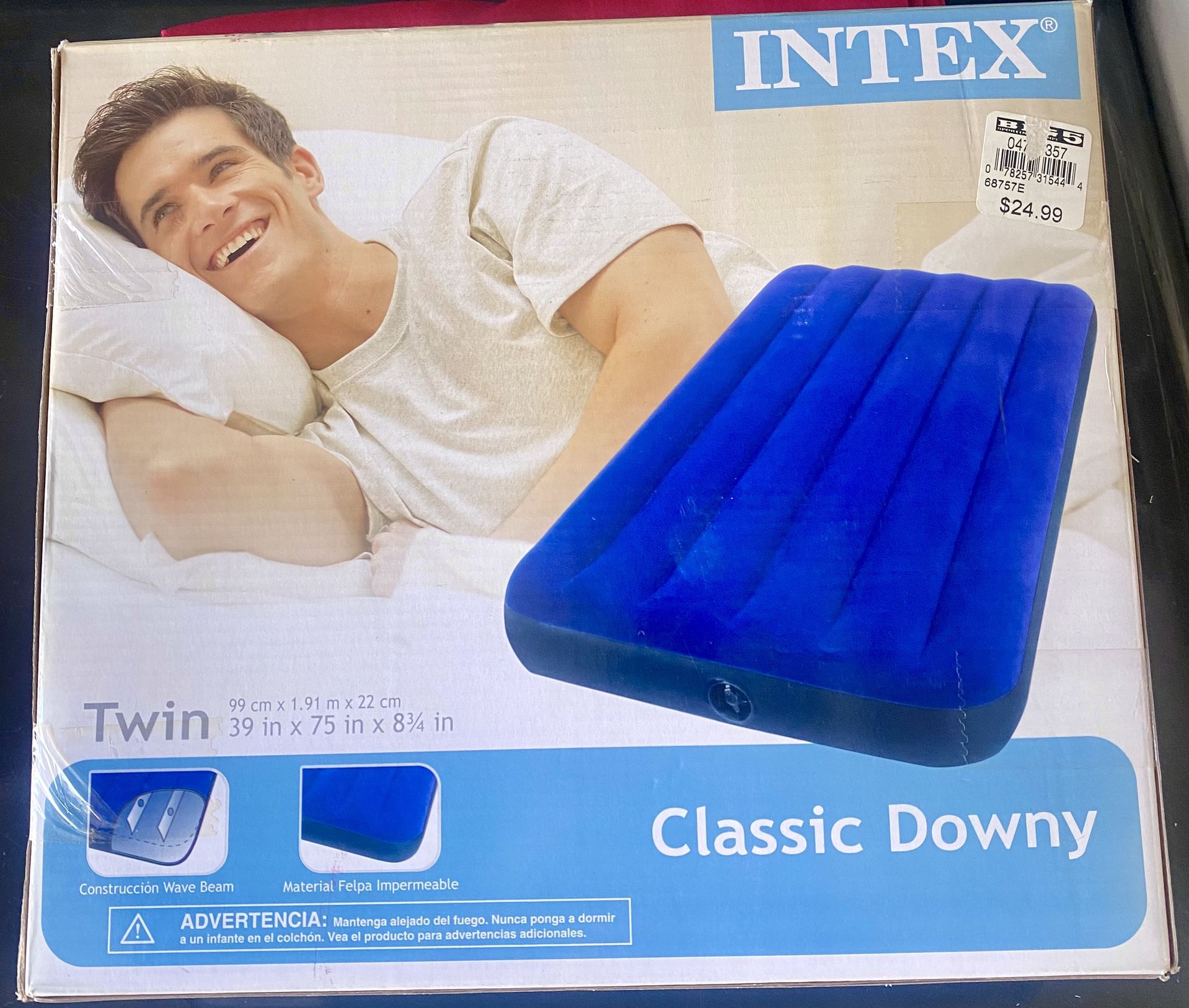 Intex Blow Up Mattress Twin New