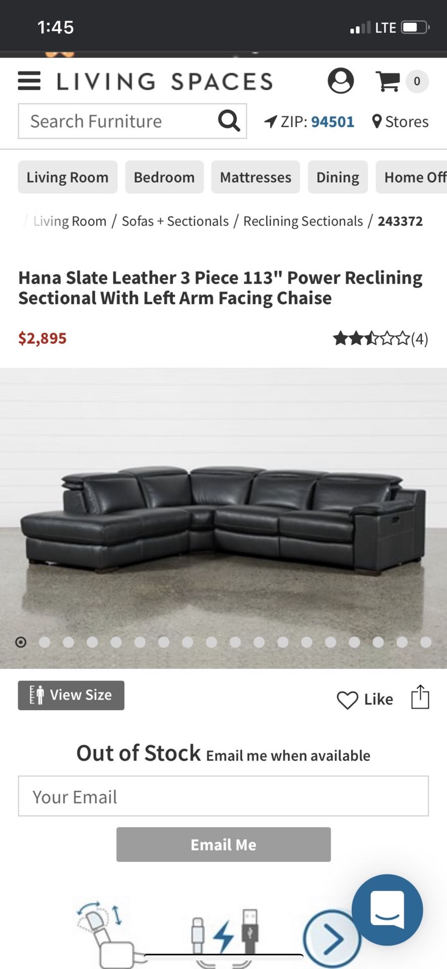 Great Quality Leather Sectional
