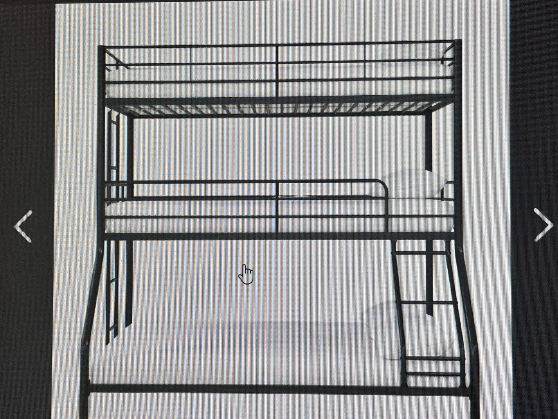 Triple Bunk Bed W/ Mattresses 