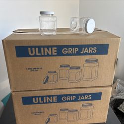 Uline Resealable Jars With Heat Bands - 96 Qty