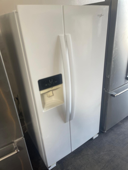 Whirlpool Side‑by‑Side Fridge – White, Ice/Water Dispenser