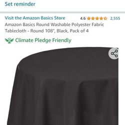 Black Tablecloths