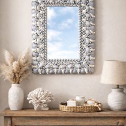 Beautiful Seashell Coastal Mirror