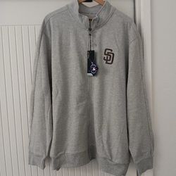 San Diego Padres Antigua Men's Action Jacket Full-Zip Sweater 2XL 