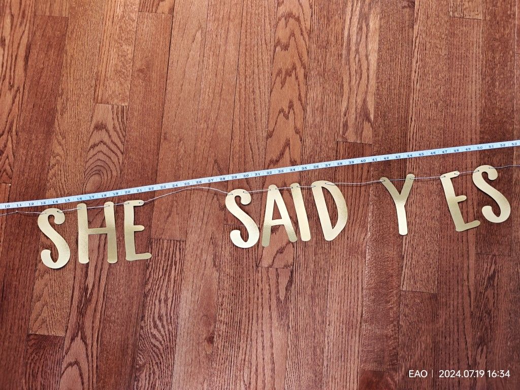 "She Said Yes" Banner