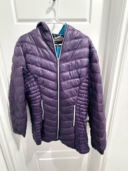 Celsius Purple Quilted Puffer Jacket
