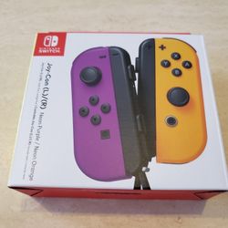 Brand New Nintendo Switch Neon Purple & Neon Orange Joycons $60