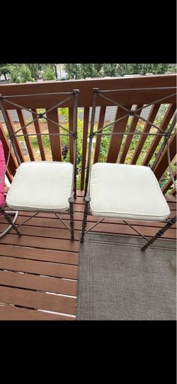 Metal patio chairs