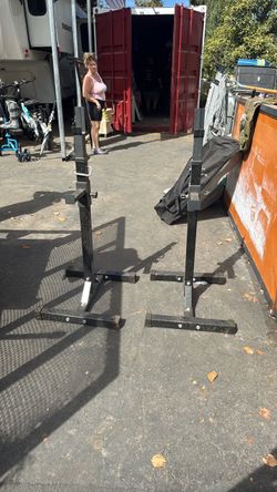Adjustable Squat Rack Stands Pair