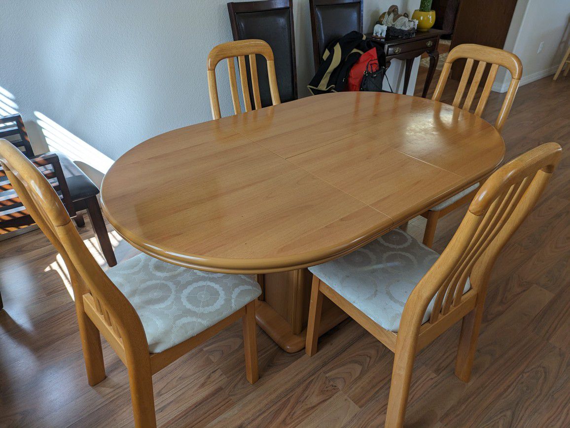 $89 - Dining Table With Four Chairs 