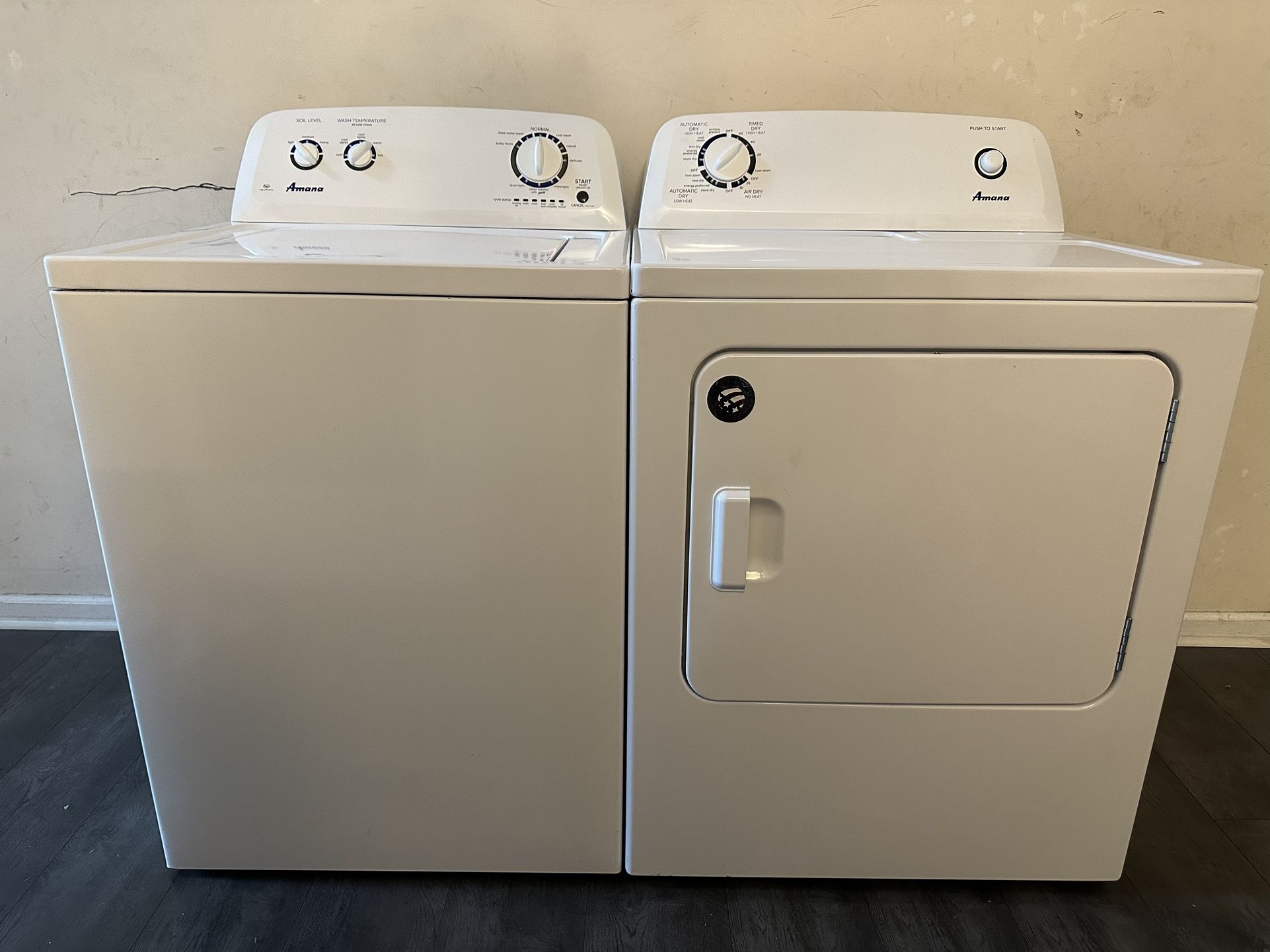 Amana Washer And Dryer Set