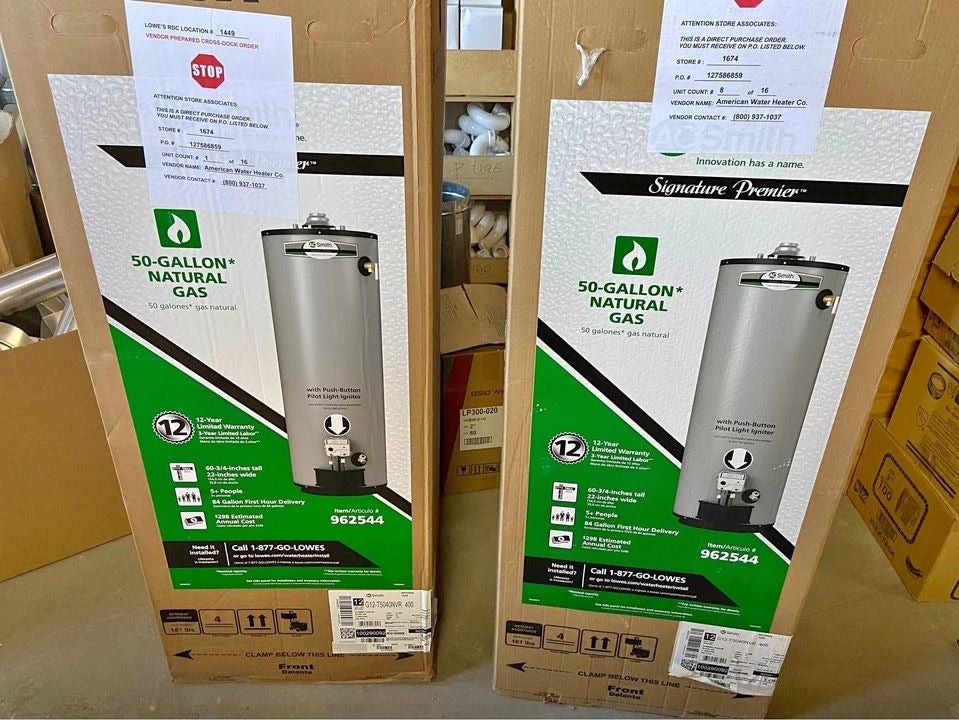 New 50 gal Natural Gas Water Heater (includes installation)