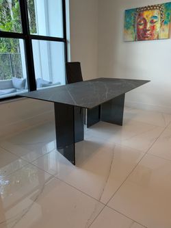 Modani Taoh Ceramic & Glass Dining Table – Chairs Optional