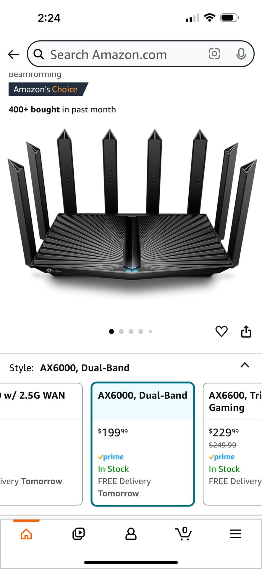 New Unopened Top Rated Router AX6000