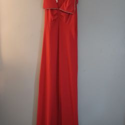 Vintage Allegro New York 70s Dress Red Size 9 