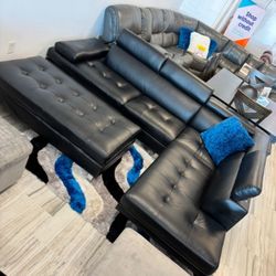 COMFY NEW IBIZA SECTIONAL SOFA AND OTTOMAN SET ON SALE ONLY $899. IN STOCK SAME DAY DELIVERY 🚚 EASY FINANCING 