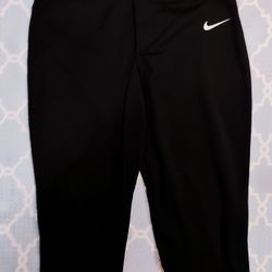 Nike Baseball Pants Men M Black Knicker Style
