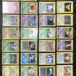 Vintage Pokemon Cards All Holo