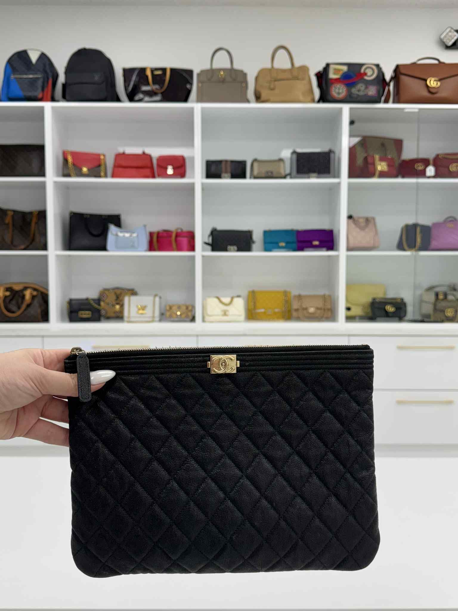 CHANEL Clutch Bag Black