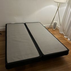 Queen Size Box Spring And Metal Frame